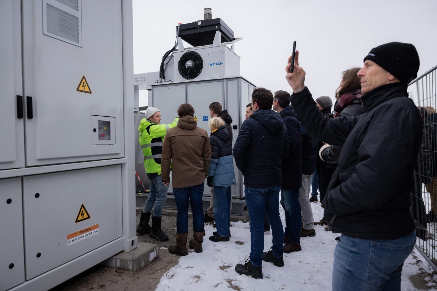 Rondleiding langs de batterij tijdens de opening op 29 januari 2026